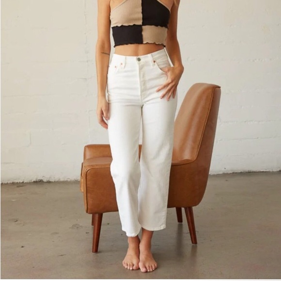 Aritzia Denim - Levis Ribcage straight ankle 26 Cloud over 26L